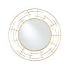 Gold Metal Frame Round Wall Mirror