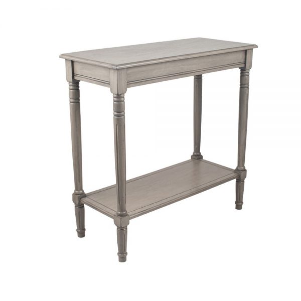 Heritage Taupe Pine Wood Rectangle Console