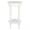 Heritage Elizabeth White Pine Round Accent Table