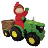 Boy on Green Tractor Planter