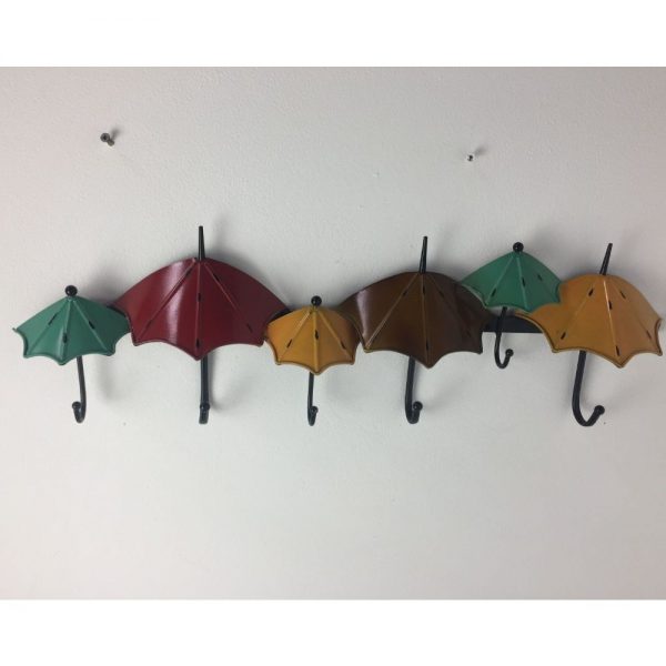 Multi Colour Umbrella Wall Mounted Coat Hook