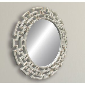 Shakour Cream Round Mirror