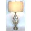 Venice Table Lamp Ribbed Amber Glass H35.5in