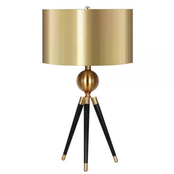 Gilgen Tripod Table Lamp 38x80cm with Gold Shade