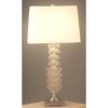 Hydrus Table Lamp Glass Base White Shade H32in