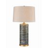 Jerez Table Lamp Ceramic Matt Blue H29.5in