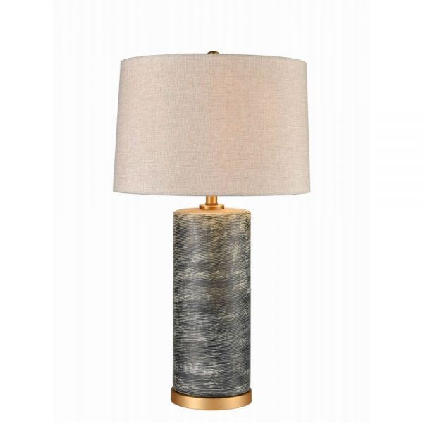 Jerez Table Lamp Ceramic Matt Blue H29.5in