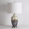 Carmona Table Lamp Grey Glass H28inch