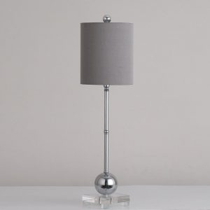 Lund Table Lamp with Grey Shade H28inch