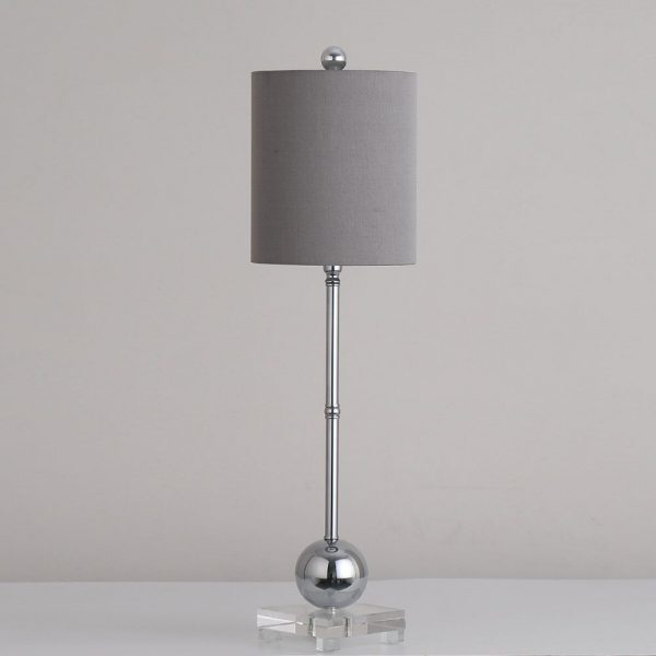 Lund Table Lamp with Grey Shade H28inch