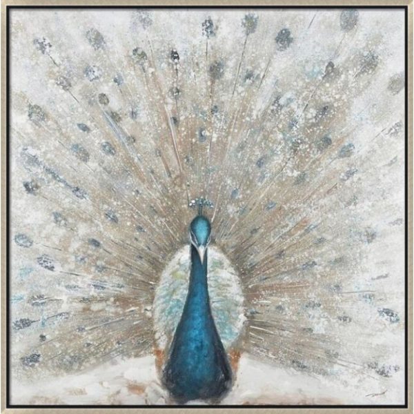 Hand Painted Peacock Picture