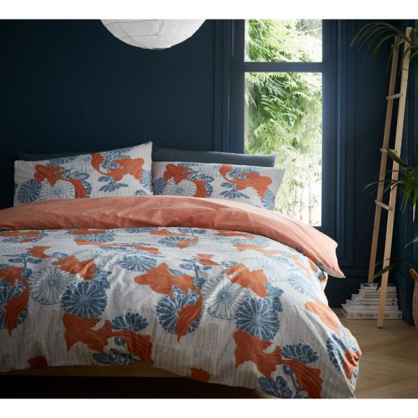 Koi Mandarin Reversible Duvet Set