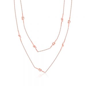 Romi Rose Gold Knot Necklace