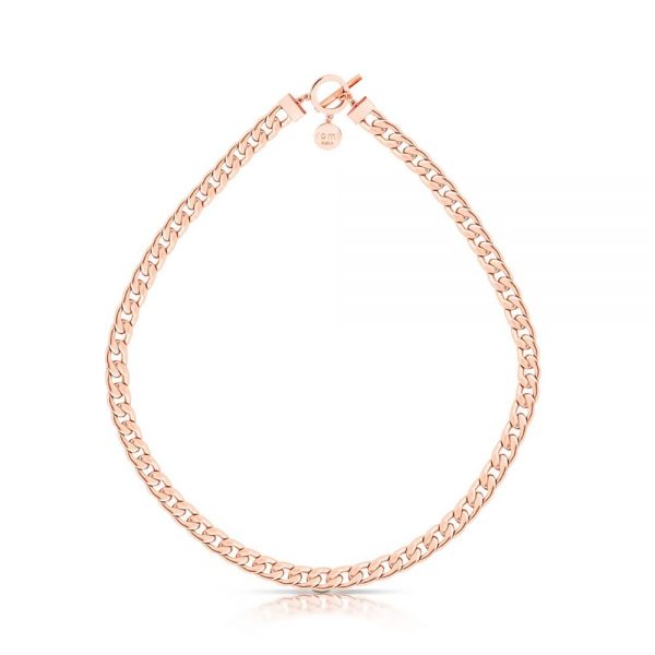 Romi Rose Gold Curb Chain Necklace