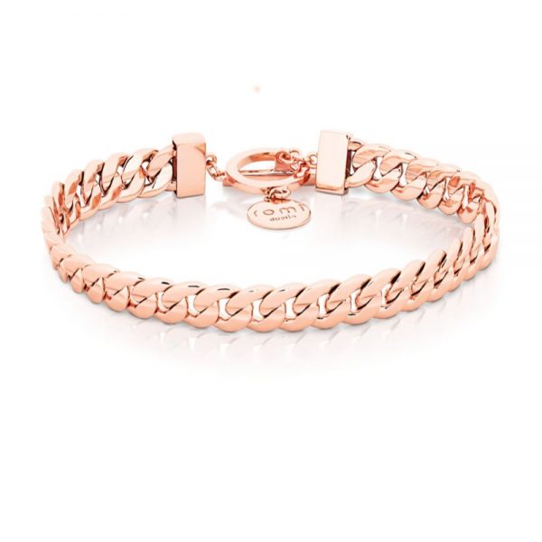 Romi Rose Gold Curb Chain Bracelet