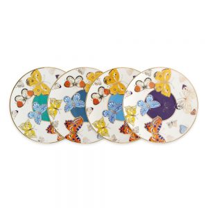 Butterfly Biscuit Plates Set of 4