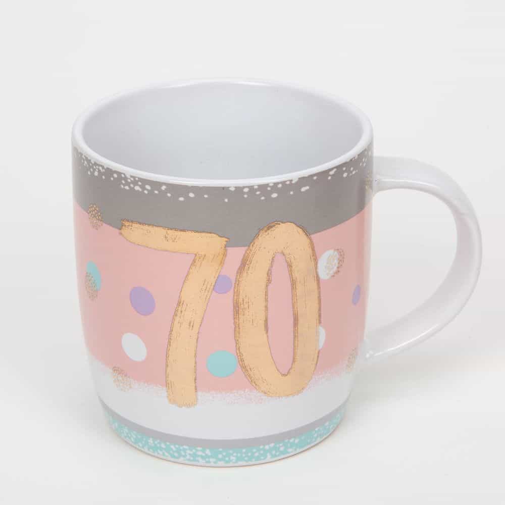 Bellini 70th Birthday Mug