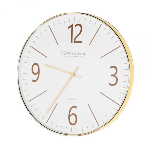 Clockworks Modern Gold Clock