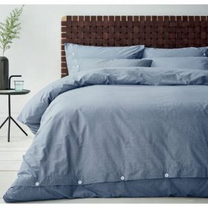 Terence Conran Blue Cotton Duvet Set