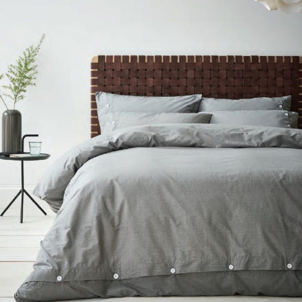 Terence Conran Grey Cotton Duvet Set