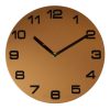 Round Rose Gold Metal Wall Clock Arabic Dial D32cm