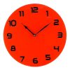 Hometime Glass Wall Clock Red