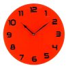 Hometime Glass Wall Clock Red