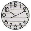 Wall Clock White Planks Arabic Dial