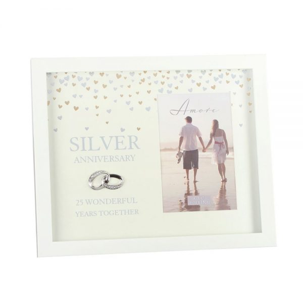 Amore by Juliana - Silver Anniversary Photo Frame