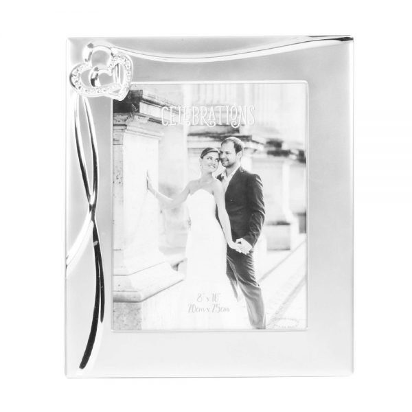 Silver Plated Hearts Frame