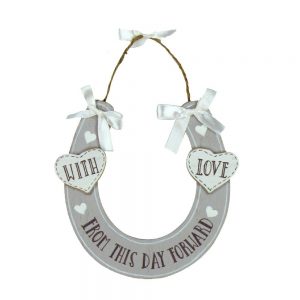 Love Story - With Love - Horse Shoe Plaque