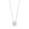 Heart Outline Heart Pendant Silver