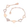 Heart Bracelet Heart Icons Rose Gold