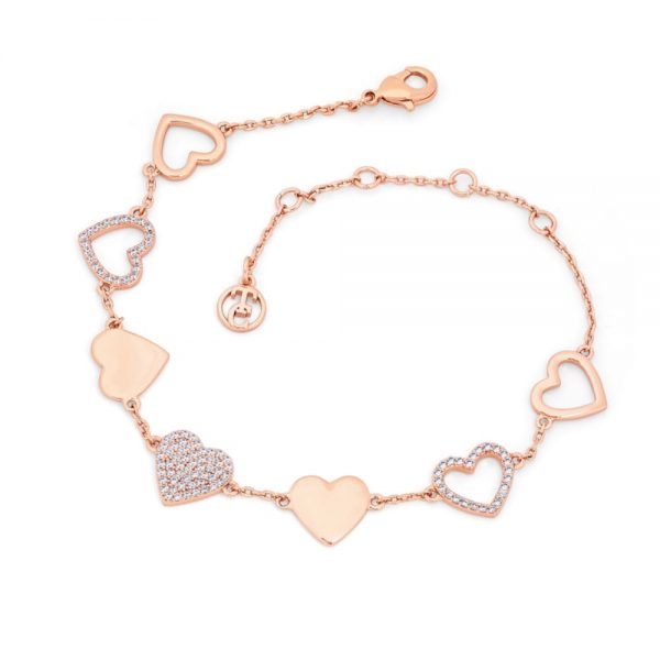 Heart Bracelet Heart Icons Rose Gold