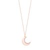 Half Moon Pendant Rose Gold