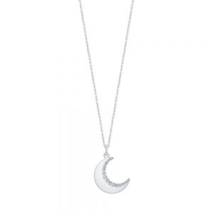 Half Moon Pendant Silver