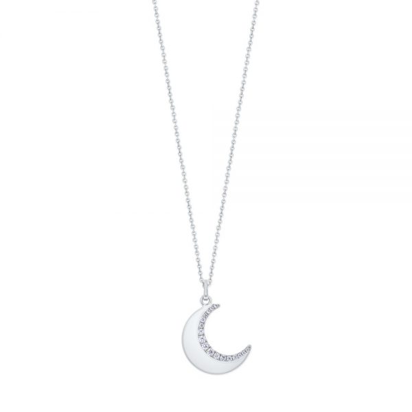 Half Moon Pendant Silver