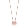 Infinity Coin Pendant Rose Gold
