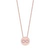 Infinity Coin Pendant Rose Gold