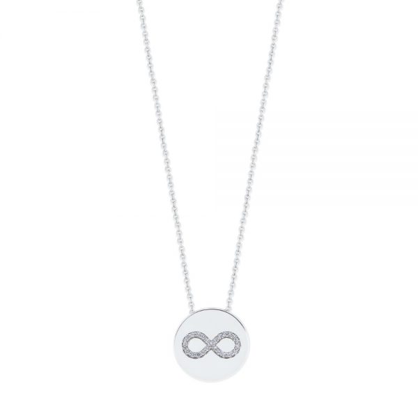 Infinity Coin Pendant Silver