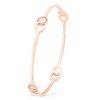 Infinity Bangle Pink Cz Rose Gold