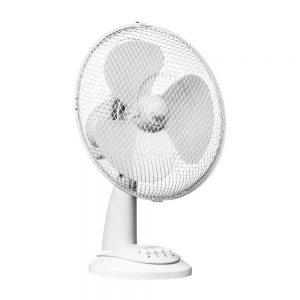 White 3 Speed Desk Fan D30.5cm