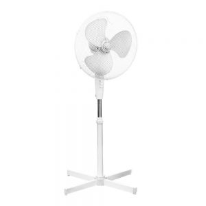 White Floor Standing Fan 40.5cm Diameter