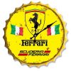 Ferrari 30cm Clock Bottle Top