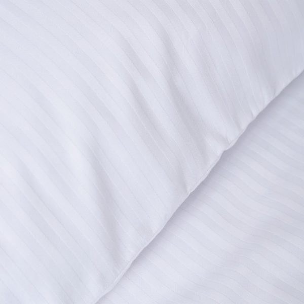 Bianca Cotton Stripe White Duvet Set