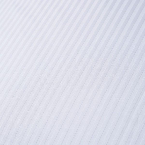 Bianca Cotton Stripe White Duvet Set