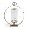 Aluminium Glass Hurricane Lamp