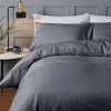 Bianca Cotton Stripe Charcoal Duvet Set