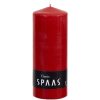 SPAAS Red Pillar Candle 80 x 200