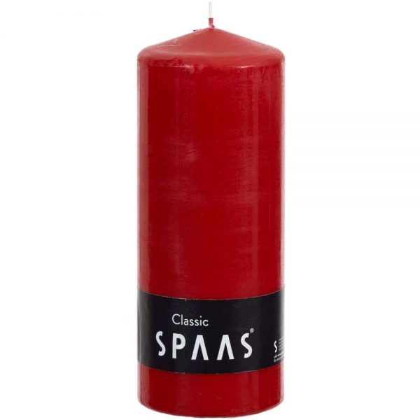 SPAAS Red Pillar Candle 80 x 200
